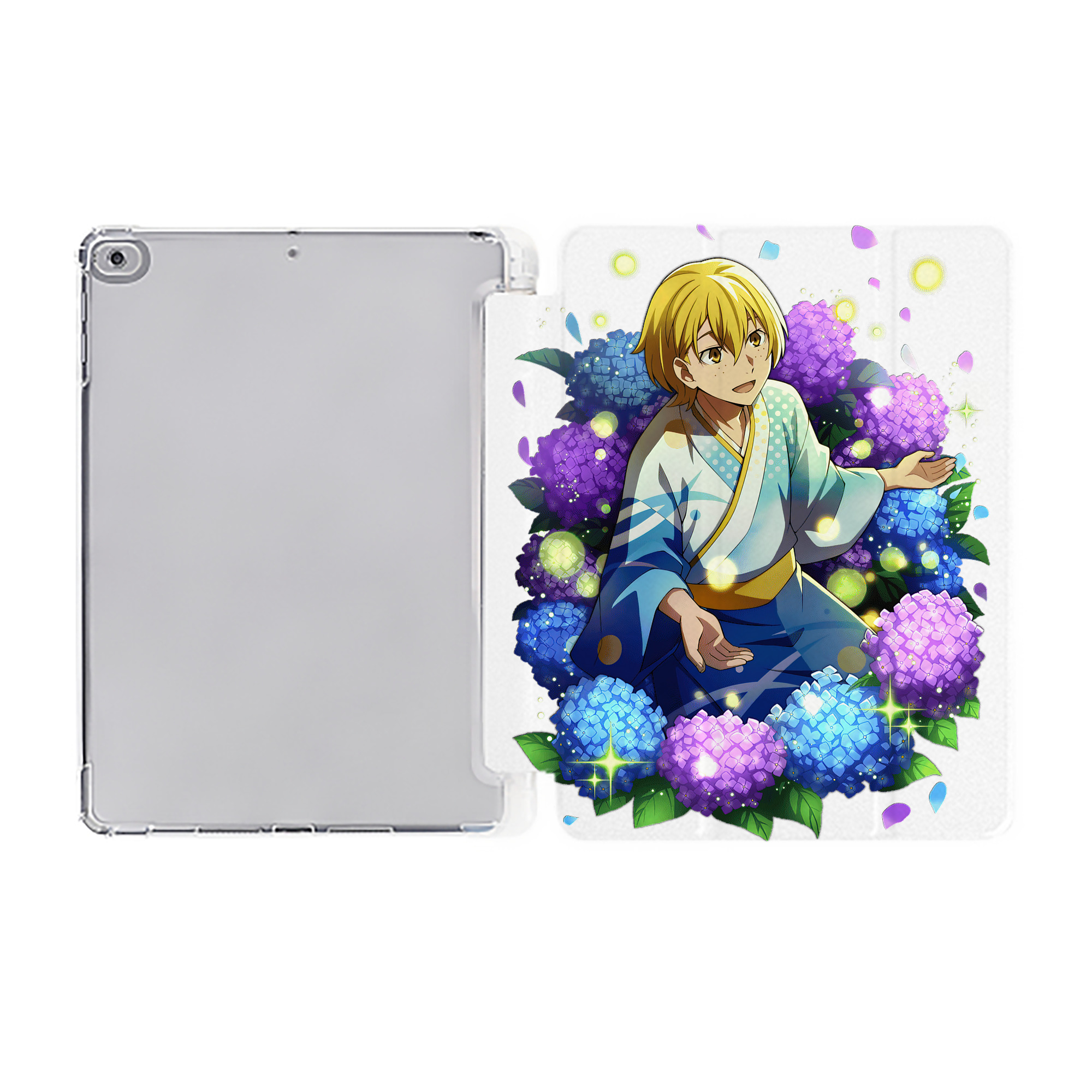 （画像用） 文豪ストレイドッグス Bungo Stray Dogs IPad ケース ペン収納付き 三つ折りスタンド PUレザー×シリコン 対応機種9.5/10.5/10.9インチ